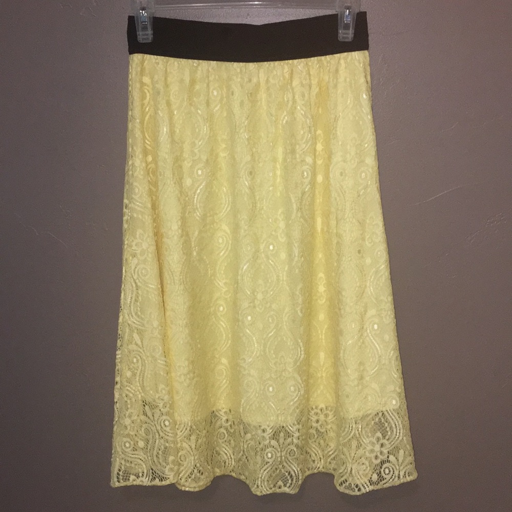 XS LulaRoe lola midi skirt